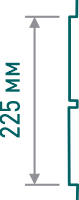 Сланец, 225 мм